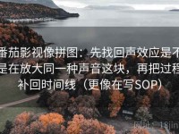 番茄影视像拼图：先找回声效应是不是在放大同一种声音这块，再把过程补回时间线（更像在写SOP）